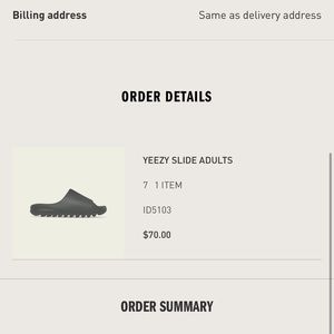 Yeezy Slides Dark Grey Men’s Size 7